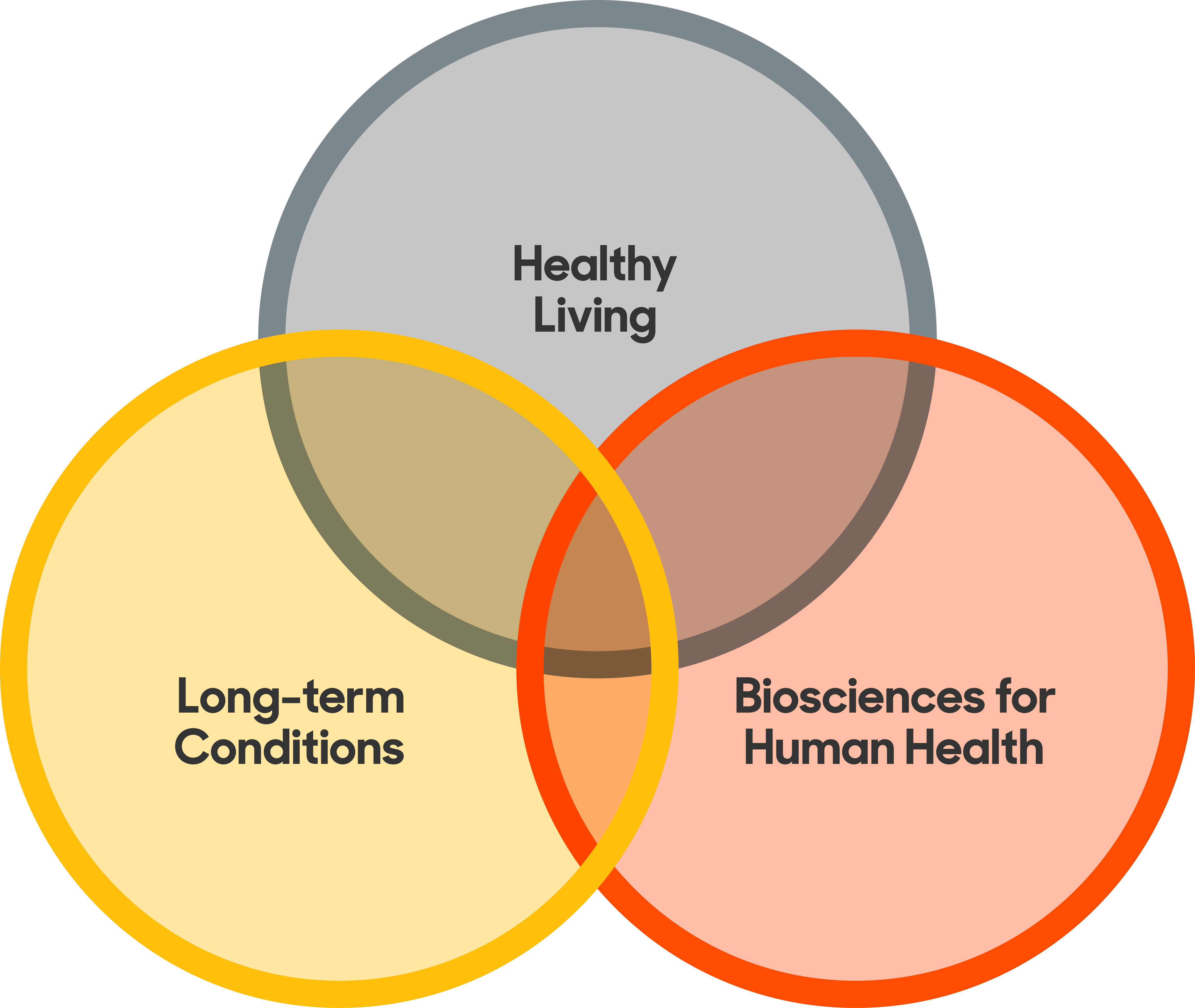 three circles showing themes