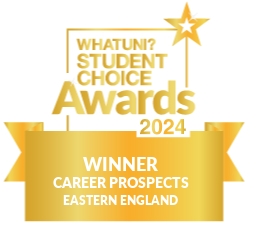 WhatUni Career Prospects Eastern England Winner 2024 logo