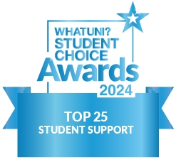 WhatUni Top 25 Student Support 2024 logo